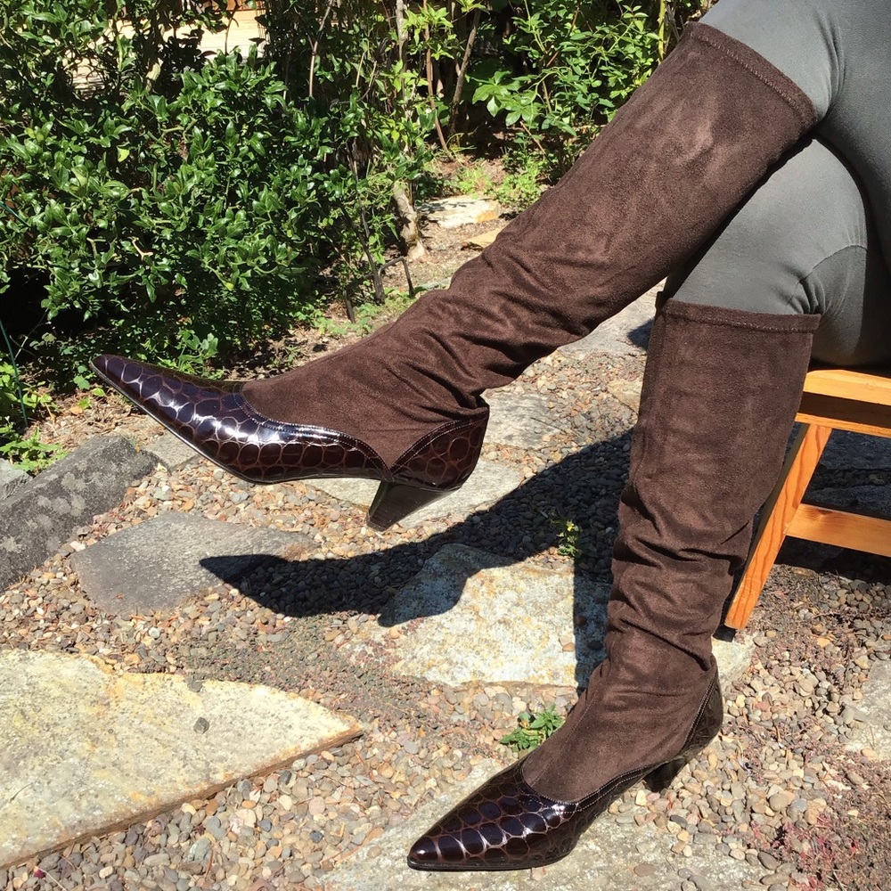 Donald J. Pliner boots knee high NIB with bag 10M